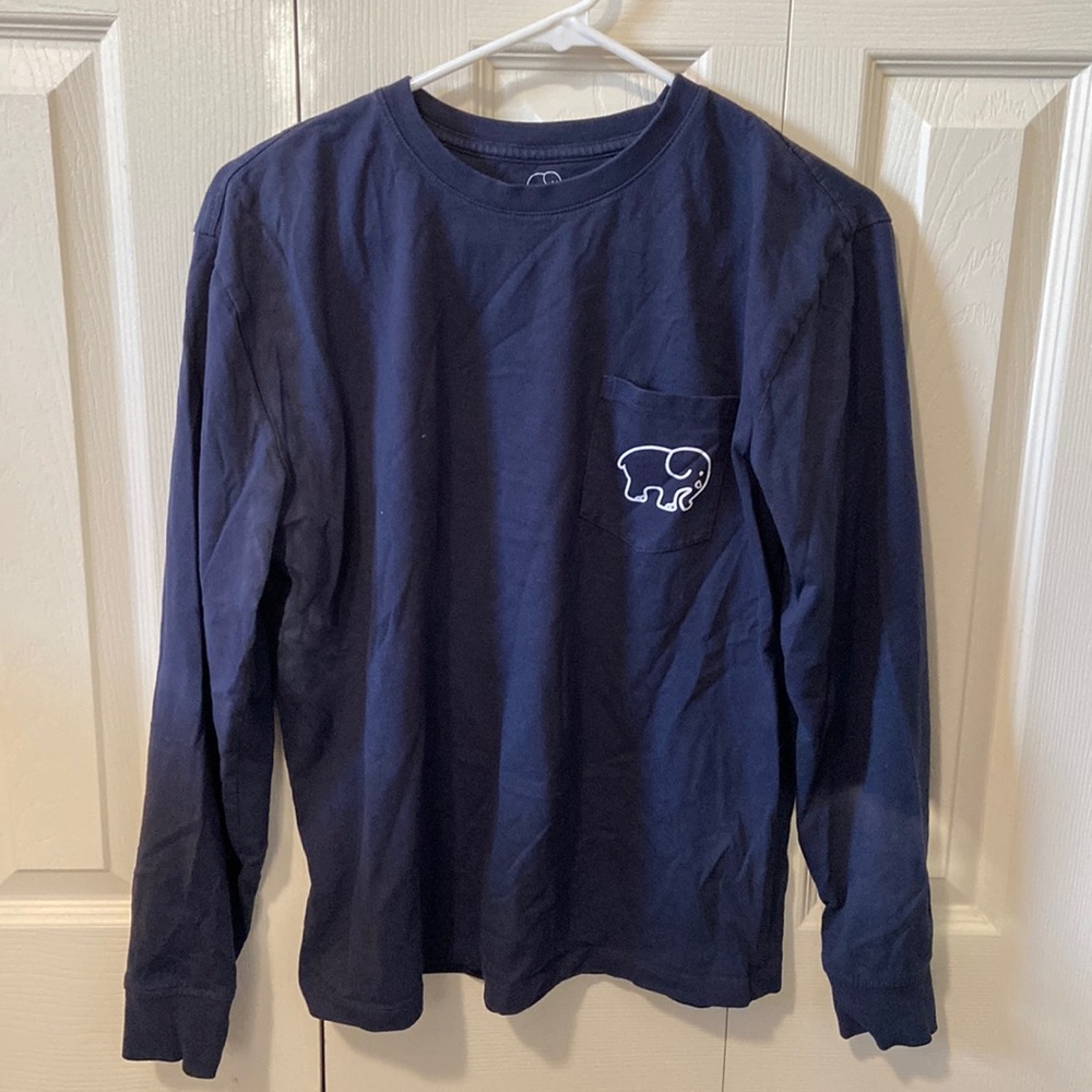 Ivory Ella Maroon Long Sleeve Graphic Tee-M